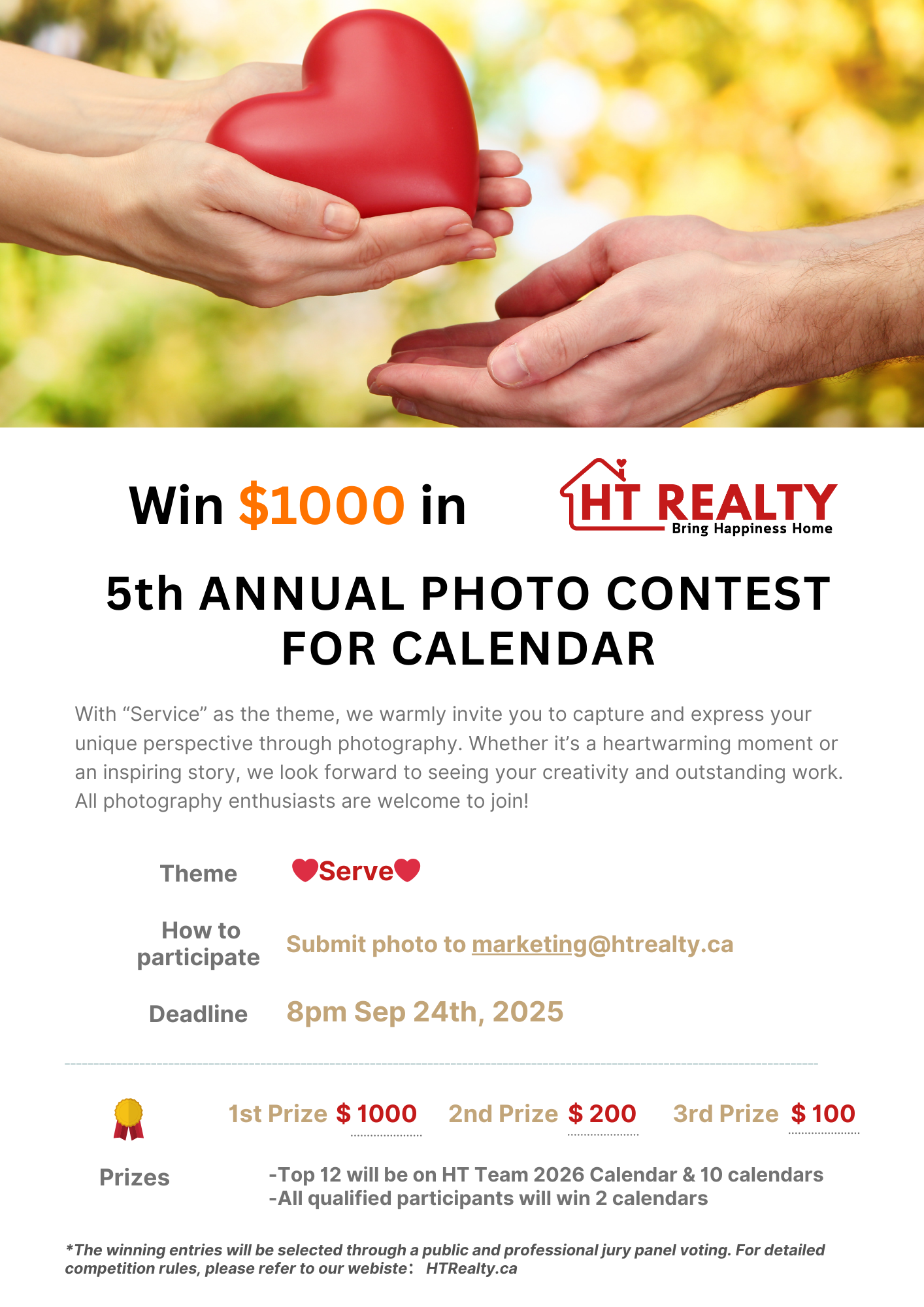 2025-English 9.27 deadline 5th ANNUAL PHOTO CONTEST FOR CALENDAR